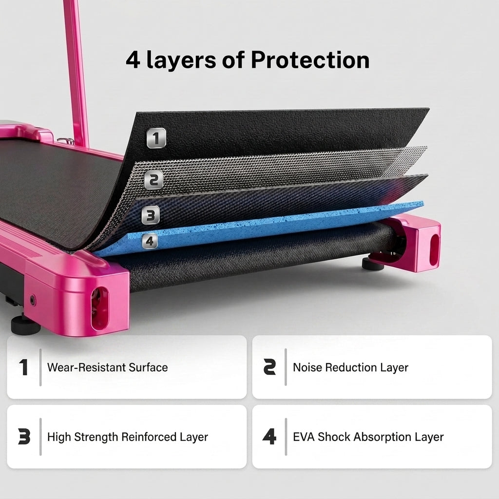 Foldable Incline Treadmill – Quiet Walking Pad for Home Gym