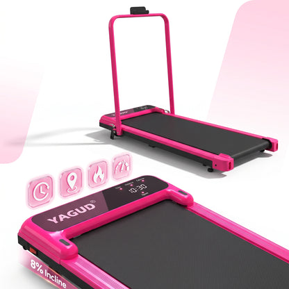 Foldable Incline Treadmill – Quiet Walking Pad for Home Gym