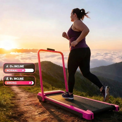 Foldable Incline Treadmill – Quiet Walking Pad for Home Gym
